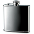 5 Oz. Shiny Rimmed Stainless Steel Flask